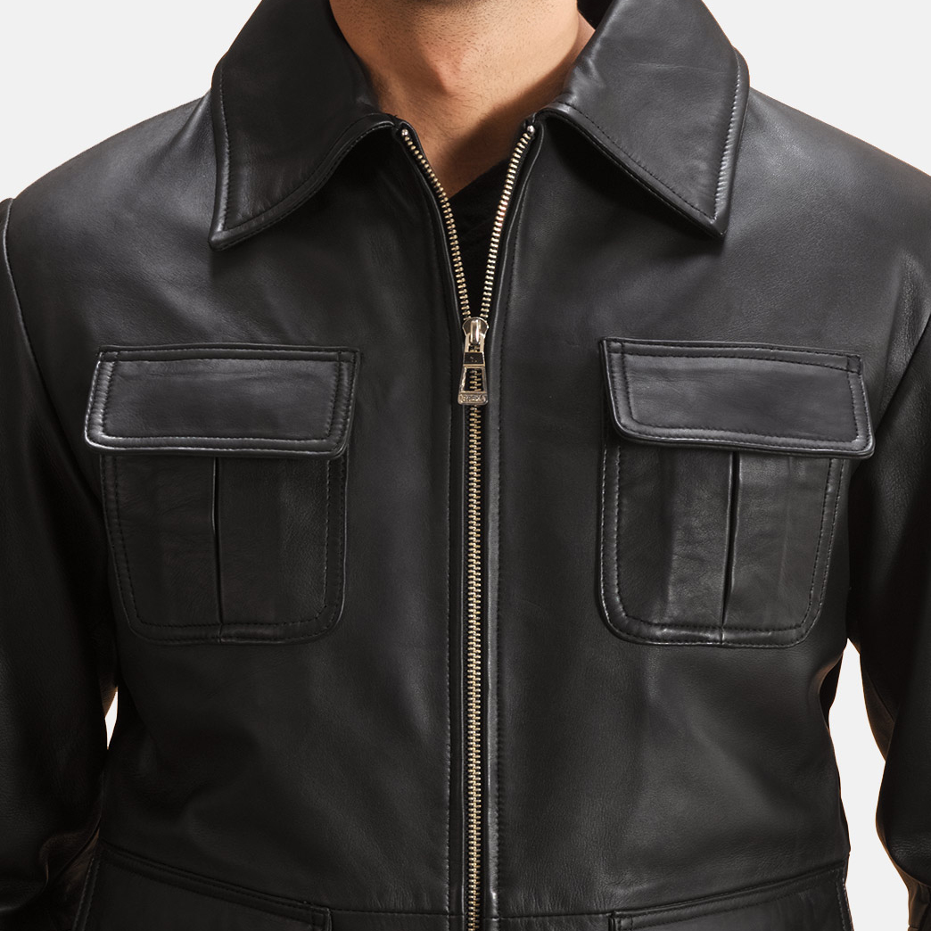 Black Four Pocket Jacket Zoom - Image 4